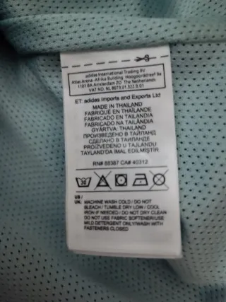 Chaqueta Bomber Adidas Negra y Turquesa