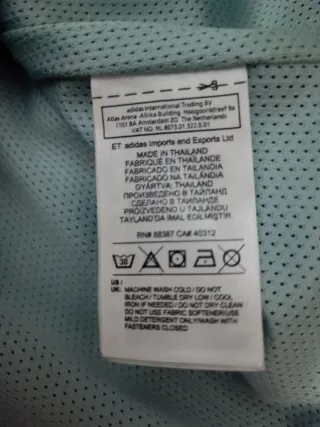 Chaqueta Bomber Adidas Negra y Turquesa