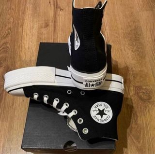 Converse plataforma negras talla 37