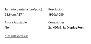 Monitor Aoc 280hz 27" Curvo