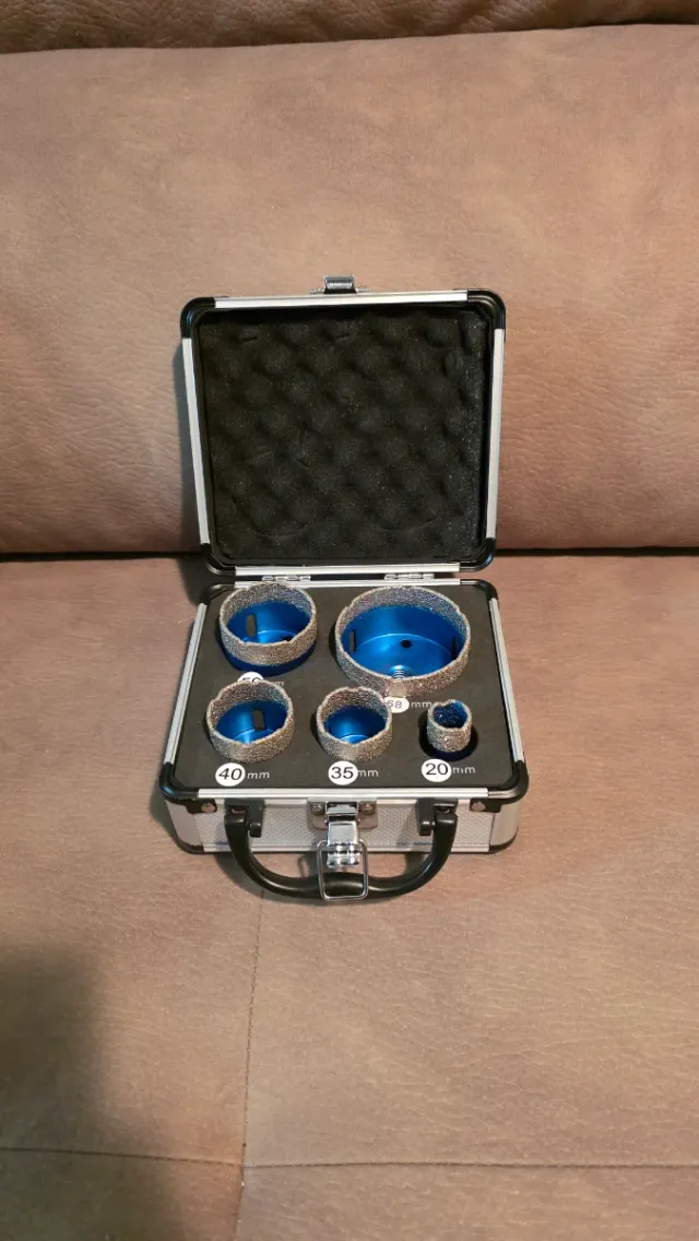 Juego Brocas Diamante Caja Aluminio