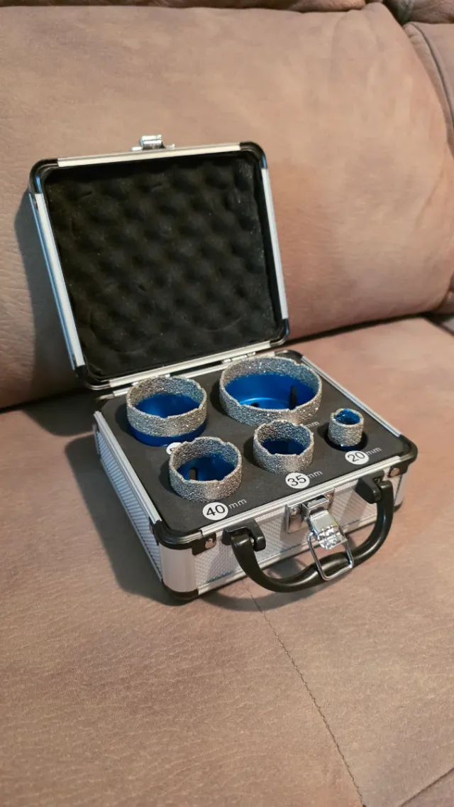 Juego Brocas Diamante Caja Aluminio