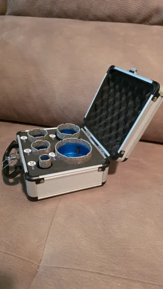 Juego Brocas Diamante Caja Aluminio