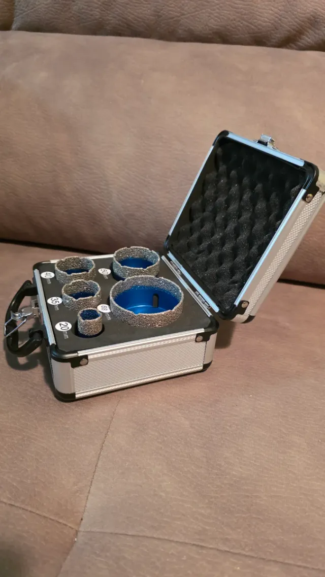 Juego Brocas Diamante Caja Aluminio