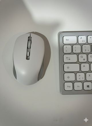 Set Teclado y Ratón Inalámbrico Plata