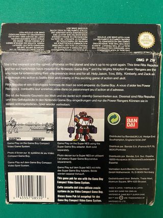 Mighty Morphin Power Rangers Game Boy CIB