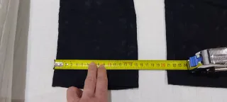 Pantalón negro adamascado