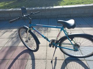 Bicicleta de montaña azul