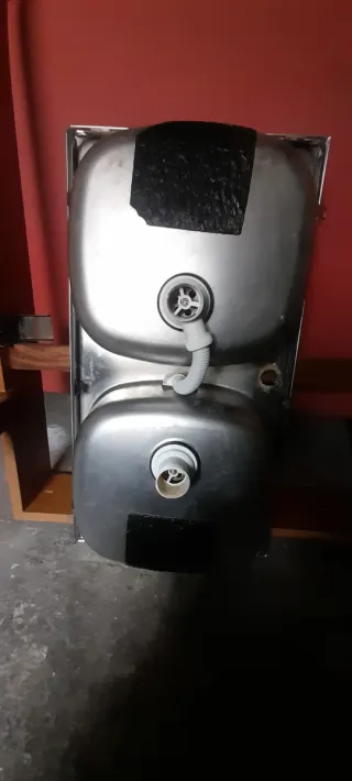 Fregadero doble seno