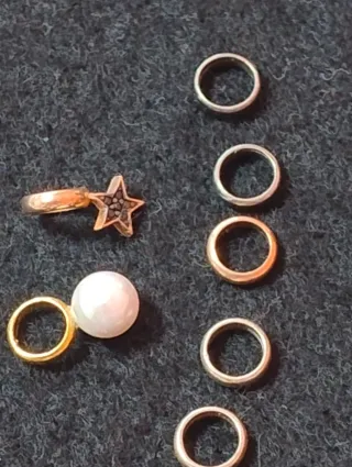 Colgante Barrita Tous con Anillas