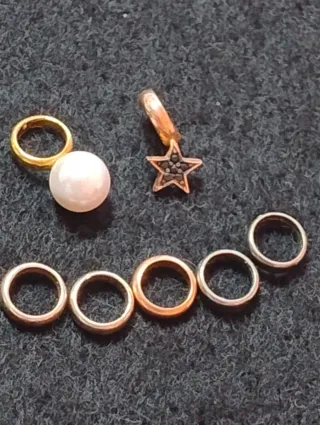 Colgante Barrita Tous con Anillas