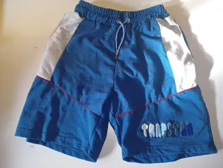 Trapstar Pantalón Corto Hombre Azul Blanco