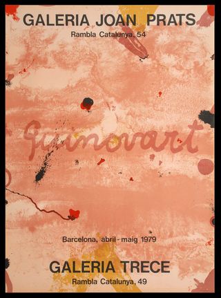 Cartel " Guinovart " Galería Joan Prats 1979.