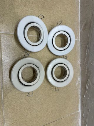Focos empotrables blancos (4 unidades)