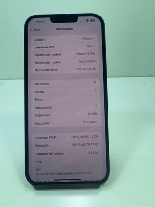 iPhone 14 Plus Azul Marino