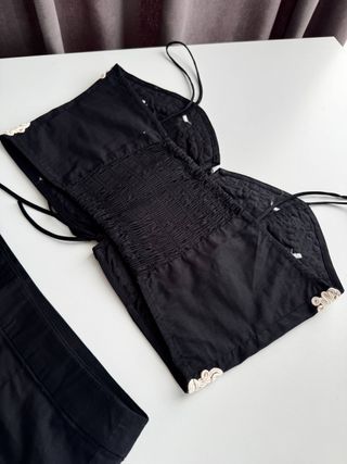 Conjunto Top y Falda Bordada Talla S