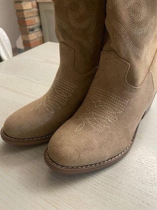 Stivali texani donna beige n. 37