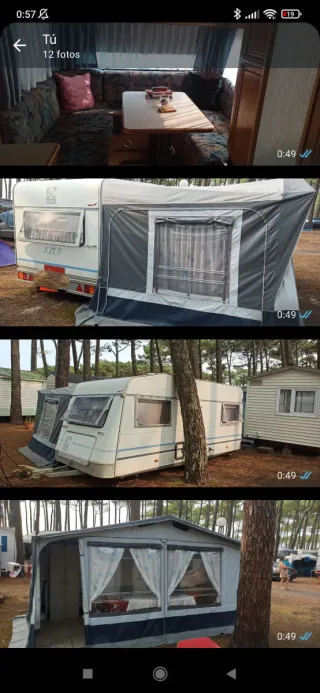 Caravana remolque knaus sudwind 450 azur.