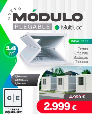 Casa, Módulo Plegable , Oficina 14 m2