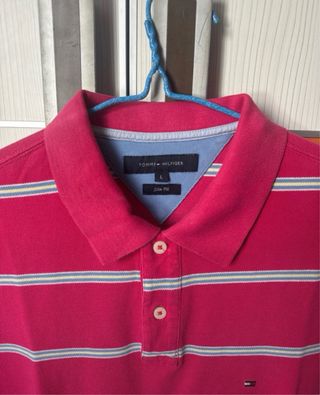 Polo Tommy Hilfiger Rayas L Slim Fit