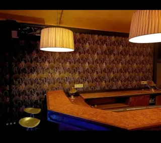 Lámpara colgante de tela plisada santa & cole