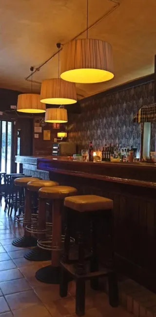 Lámpara colgante de tela plisada santa & cole