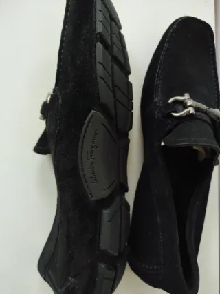 Mocassini Ferragamo Pelle Nero Uomo