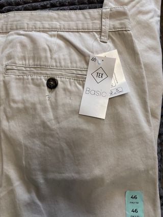 Pantalones beige TEX Basic talla 46