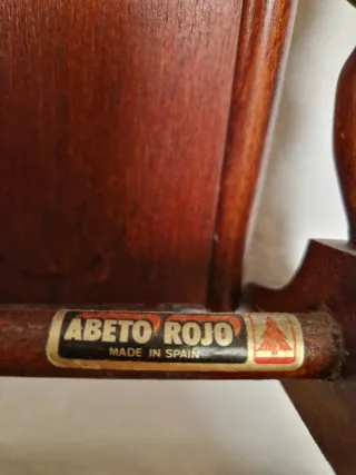 Espejo de tocador madera de pino rojo