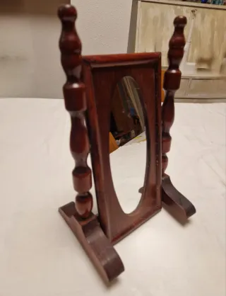 Espejo de tocador madera de pino rojo