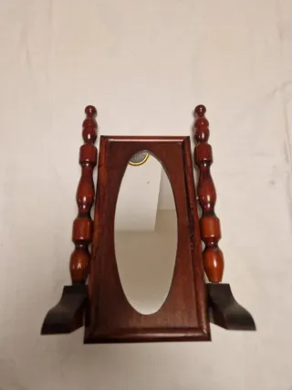 Espejo de tocador madera de pino rojo