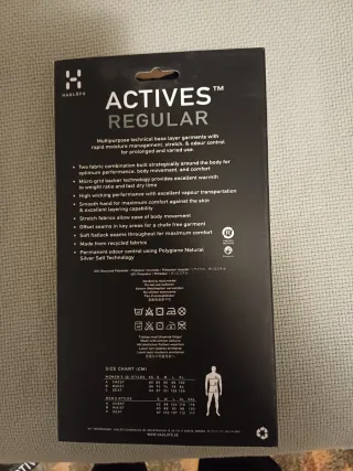 Camiseta Haglöfs 1ª Capa Mujer Negra