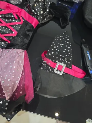 Disfraz Bruja Niña Estrellas talla 2-3