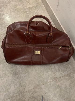 Bolso de viaje grande de piel Vanguard