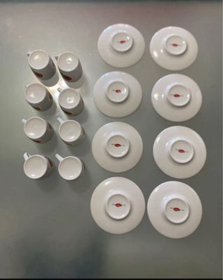 Set 8 tazzine caffè vintage Galbani