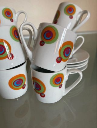 Set 8 tazzine caffè vintage Galbani