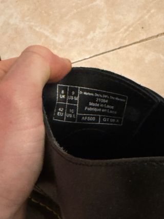 Dr. Martens Zapatos Cuero Negro Talla 42