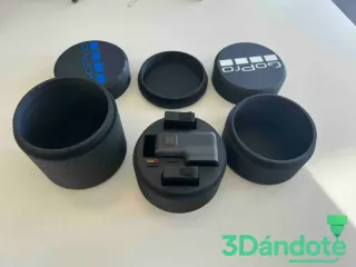 Funda Rígida GoPro, Baterías y SD