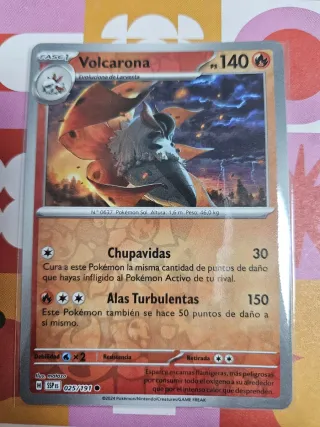 Carta Pokémon Volcarona Holo Reverse
