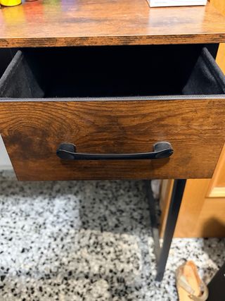 Escritorio y mesa de noche De madera y hierro