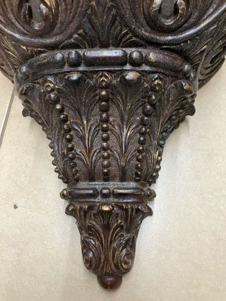 2 Estantes de pared tallados madera