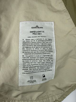 Gilet beige Stone Island David Light-TC Poly Net