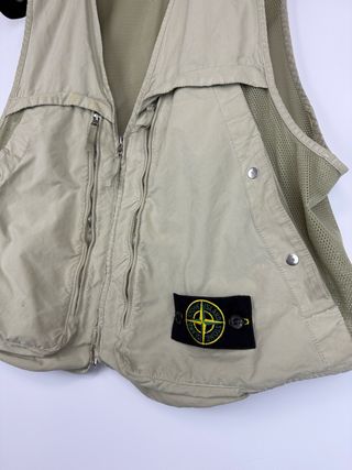 Gilet beige Stone Island David Light-TC Poly Net