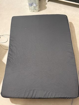 Cama para perro 112x81x16 cm Gris