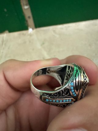 Anillo Plata 925 Zafiro Azul