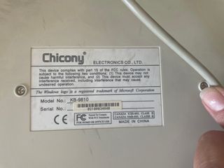 Tastiera Chicony KB-9810 PS/2 Beige