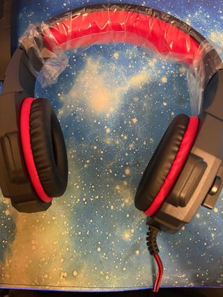 Cuffie Gaming LED Rosse