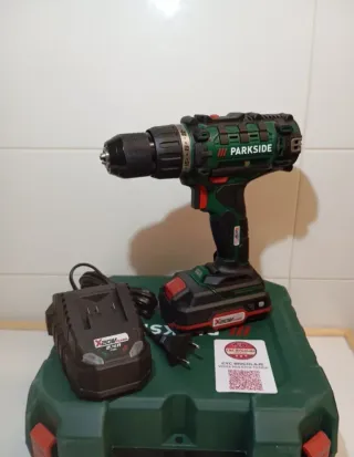 Atornillador Taladro Parkside 20V completo nuevo
