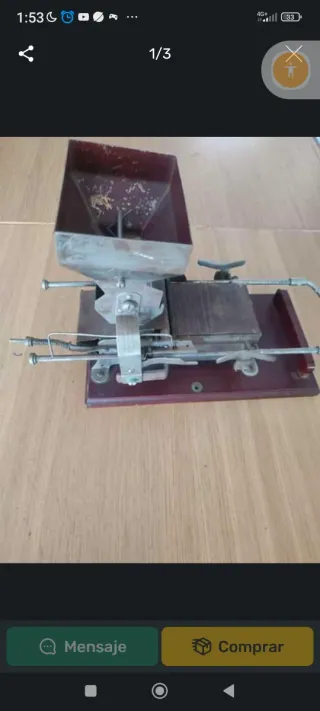 Máquina vintage antigua para coleccionista