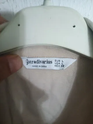 Vestido camisero Stradivarius manga larga